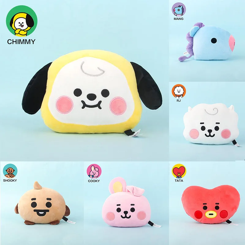 Cartoon Bt21 Plush Toy CHIMMY COOKY RJ KOTA Kawaii Anime Stuffed Keychain Cute Pillow Pendant Plushie Doll Birthday Kids Gift