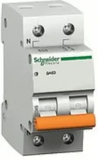 Автоматический выключатель Schneider Electric 11217 ВА63 1P+N 40A C 4 5 кА (серия