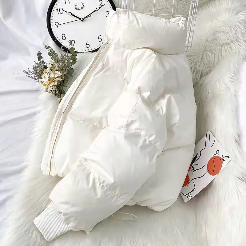 2022 New Cotton Padded All-match Solid Parka Winter Down Coat Women Winter Snow Jacket Casual Thick Puffer Jacket