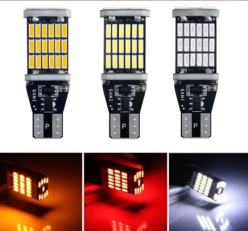 

2 шт., автомобисветодиодный светодиодные лампы T15 W16W, 12 В постоянного тока