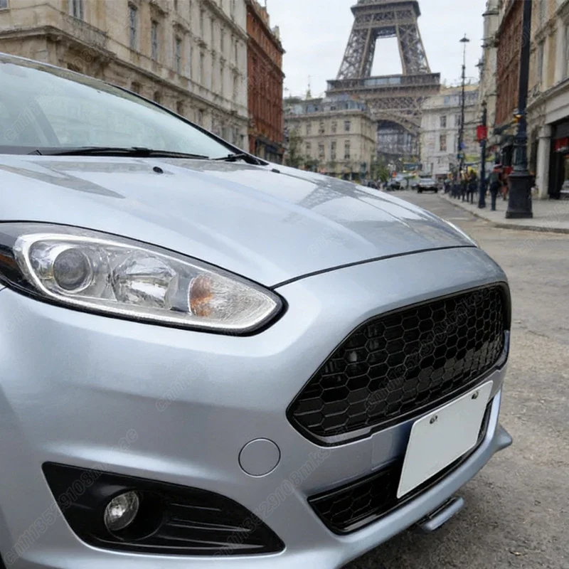 Фото Решетка радиатора Honeycomb Mesh (сотовая сетка) для Ford Fiesta Zetec-S MK7 JA8 2013-2017, верхняя центральная решетка в стиле ST, элементы обвеса №5