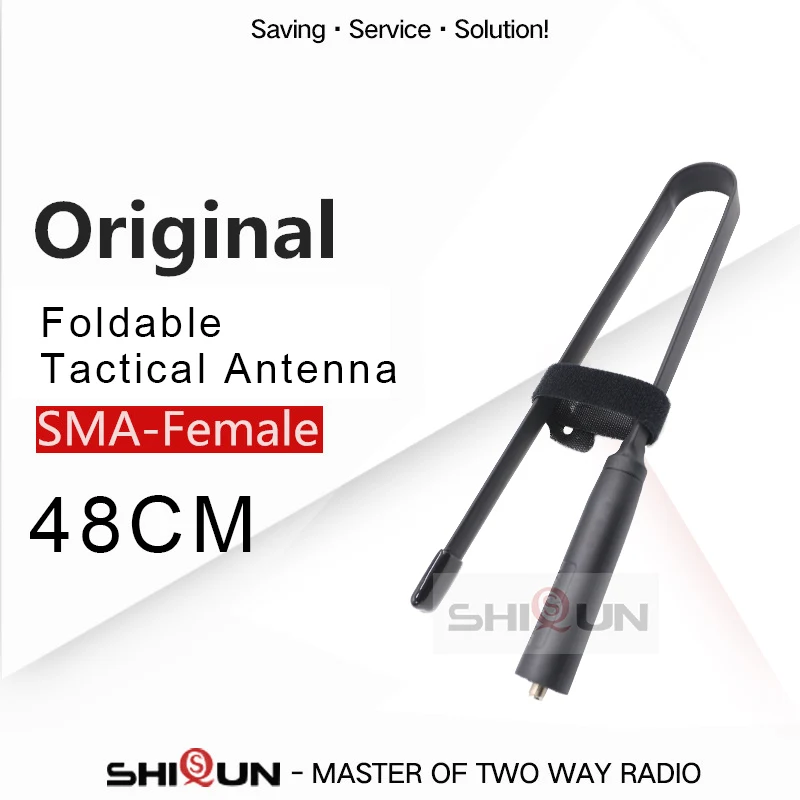 

Tactical Walkie Talkie Antenna SMA-Female Dual Band VHF UHF 144/430Mhz Foldable Antenna UV-5R UV-82 UV-5R Radio UV-9R PLUS SMA-F