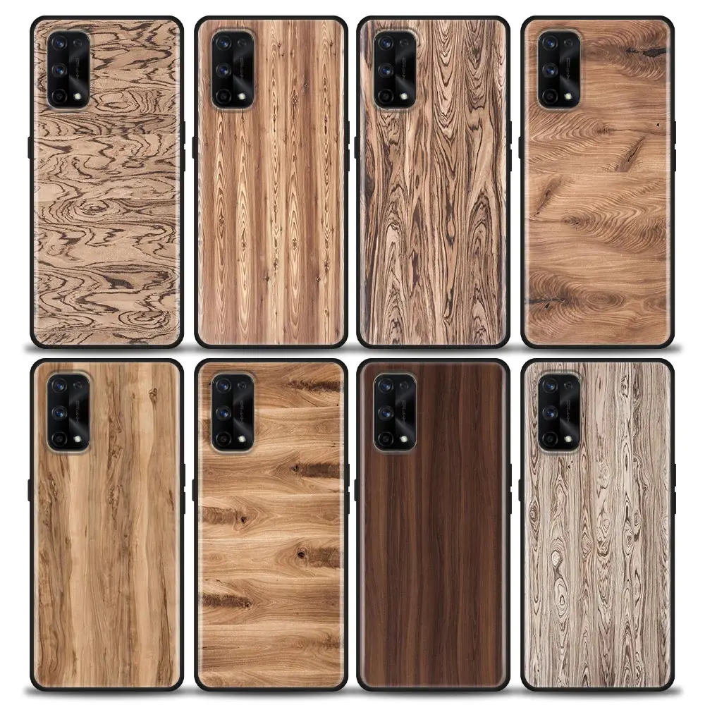 

Wood Textures Pattern Phone Case for Realme 5 6 7 X7 X50 5G Pro Case Ultra 7i C3 C11 C15 XT Soft Silicone Cover