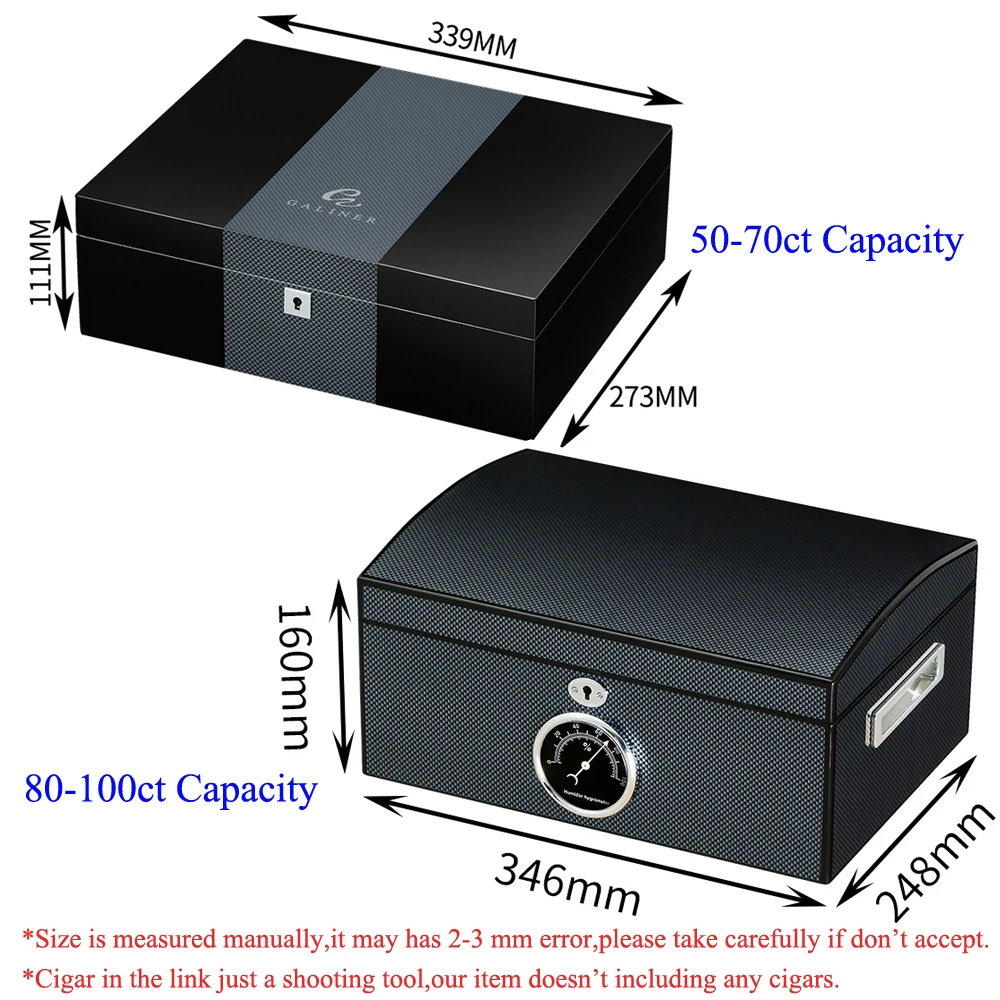 Коробка для сигар Galiner из углеродного волокна коробка кедрового дерева с