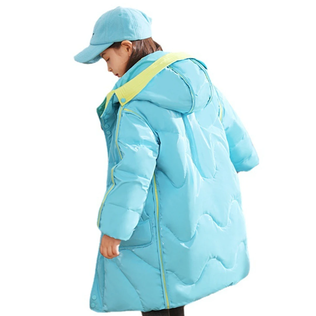 

Детский зимний комбинезон для девочек, верхняя одежда, пуховик, теплая парка для малышей, пуховое пальто с капюшоном, детская одежда для мал...