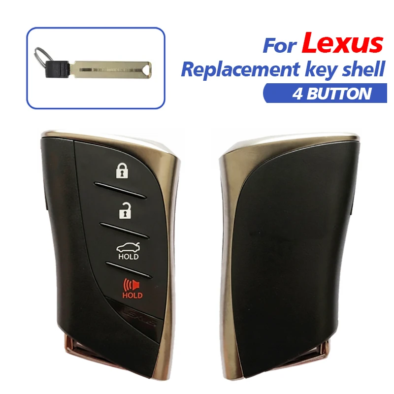 

CS052014 4 Button Smart Remote Car Key Shell Case For Lexus LS500 ES300h ES350 ES200 ES260 LS350 LS500h With Emergency Blade Key