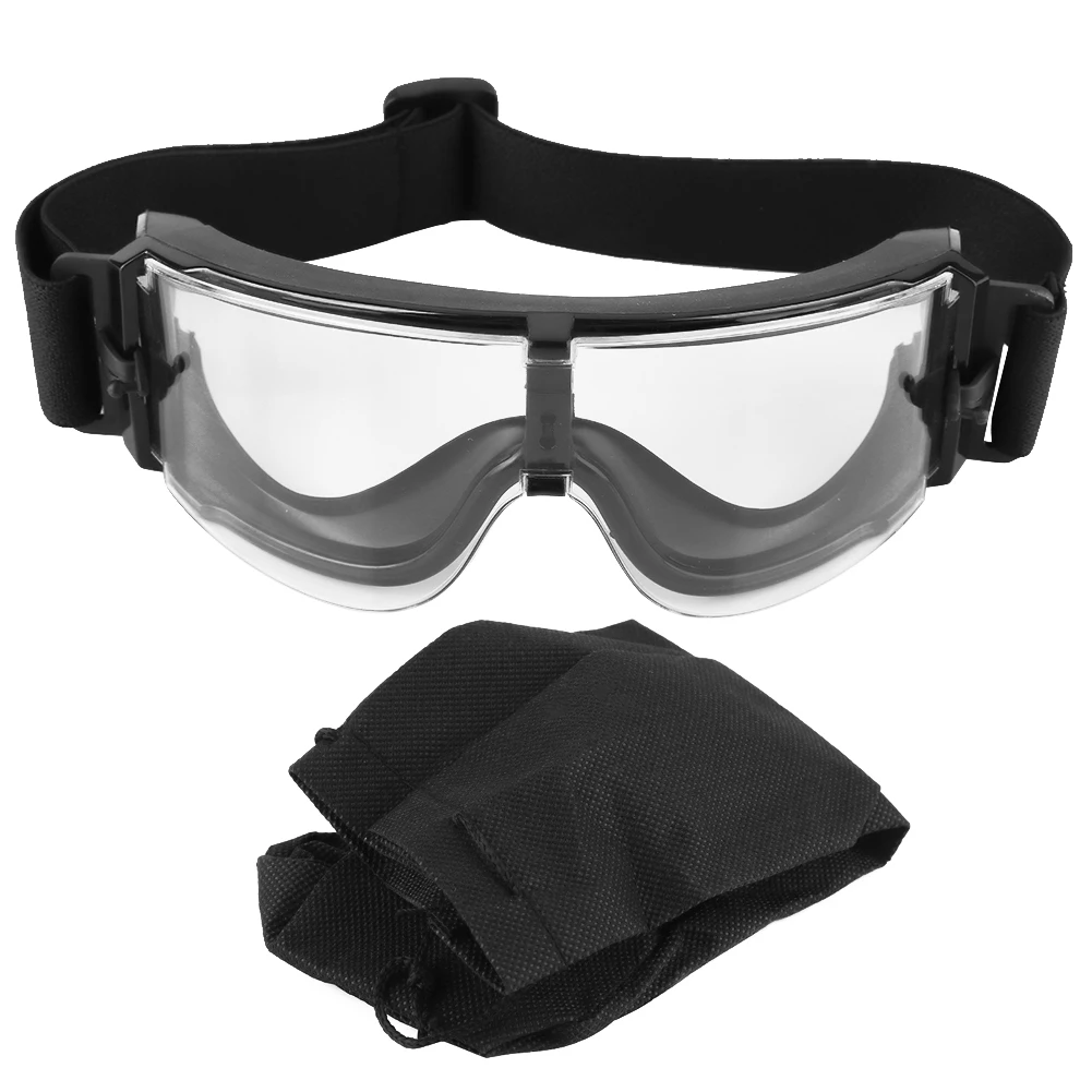 

Outdoor Goggles Anti-fog Glasses Tactic Sunglasses Shooting Cycling Eye Protection(Transparent)