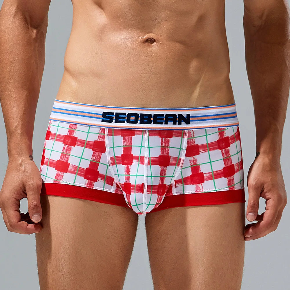 2024 Seobean нижнее белье для мужчин трусы ледяные шелковые мужские боксеры шорты