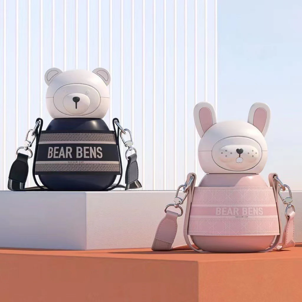 

Thermal Cup Girl Large Capacity Students Children Portable Kettle Cartoon Straw Mug Big Belly Cups Stainless Steel Water Bottle