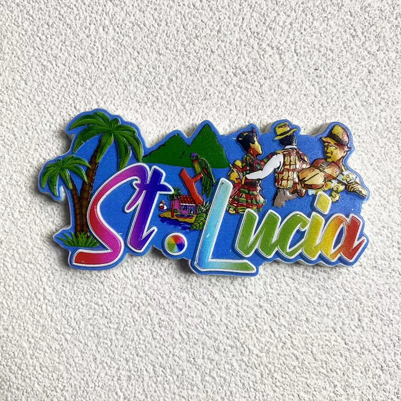 Сувениры Saint Lucia домашний декор творческие гуманитарные науки 3D наклейки на