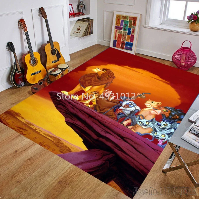 Ковер Disney Cute Simba Lion King Friends ковры 80x120 см декор для ванной комнаты детский напольный