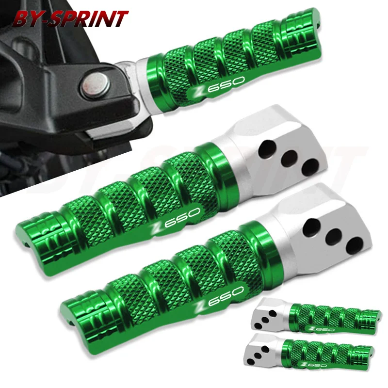 

Motorcycle Modified Rear Footrests Accessories For Kawasaki Z650 Z650 z650 2017-2021 Moto Rear Passenger Foot Pegs Pedal