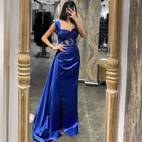 thinyfull sexy prom dress mermaid sweetheart floor length applique evening party gowns dresses high split saudi arabia plus size