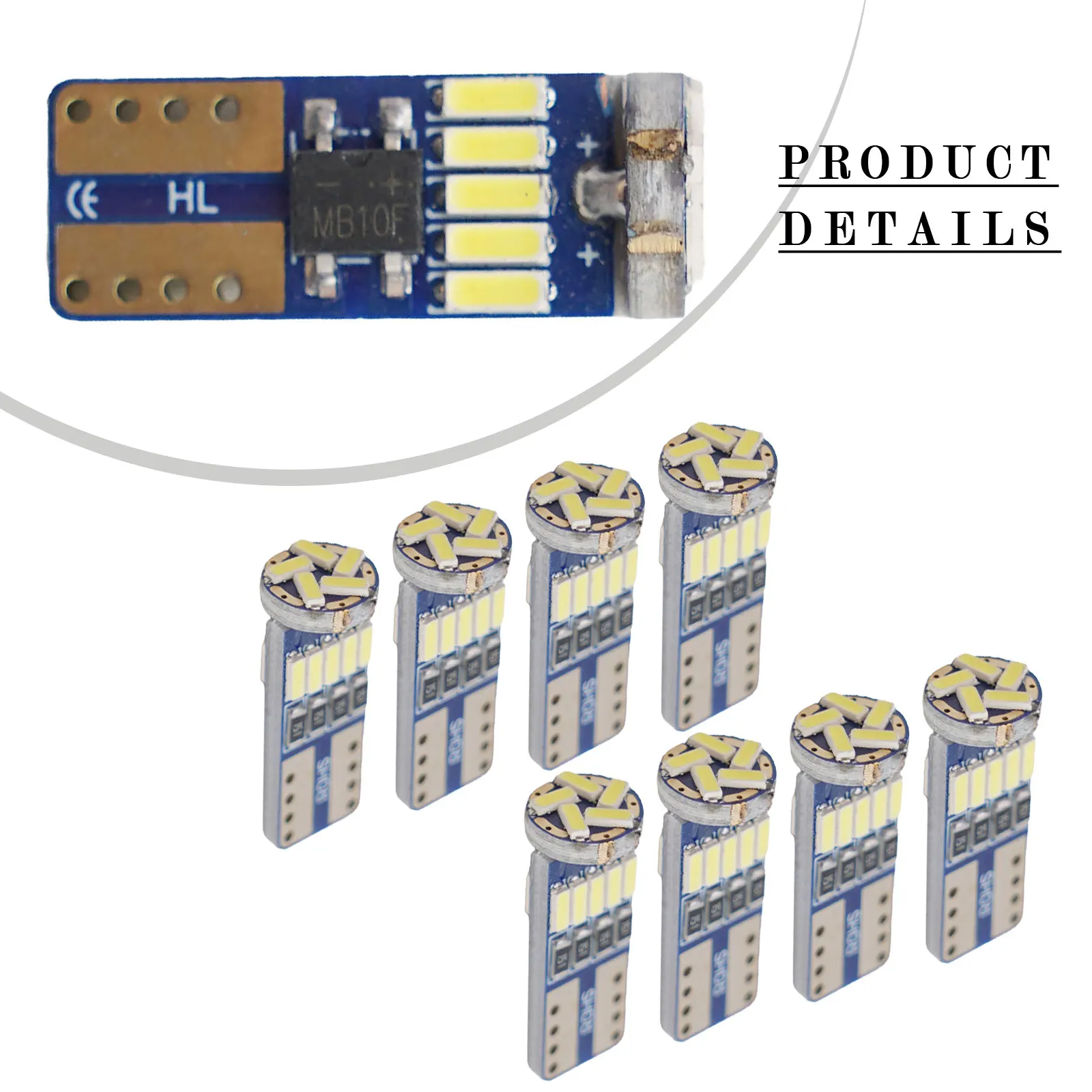 Внутреннее освещение без ошибок Canbus Широкое применение Простота установки