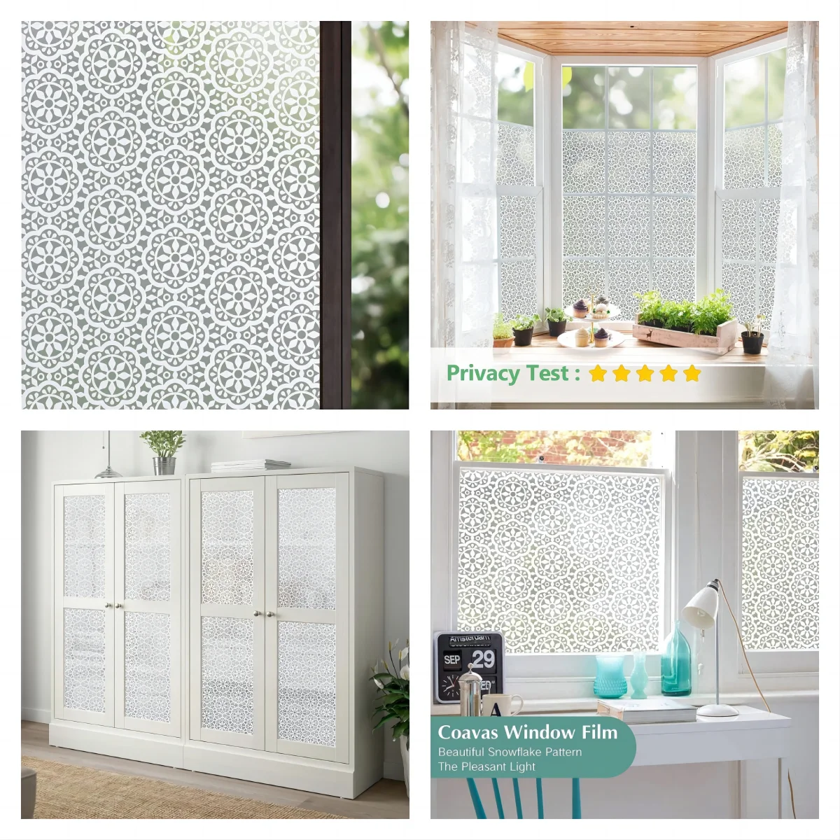 Статическая оконная пленка WXSHSH для конфиденциальности