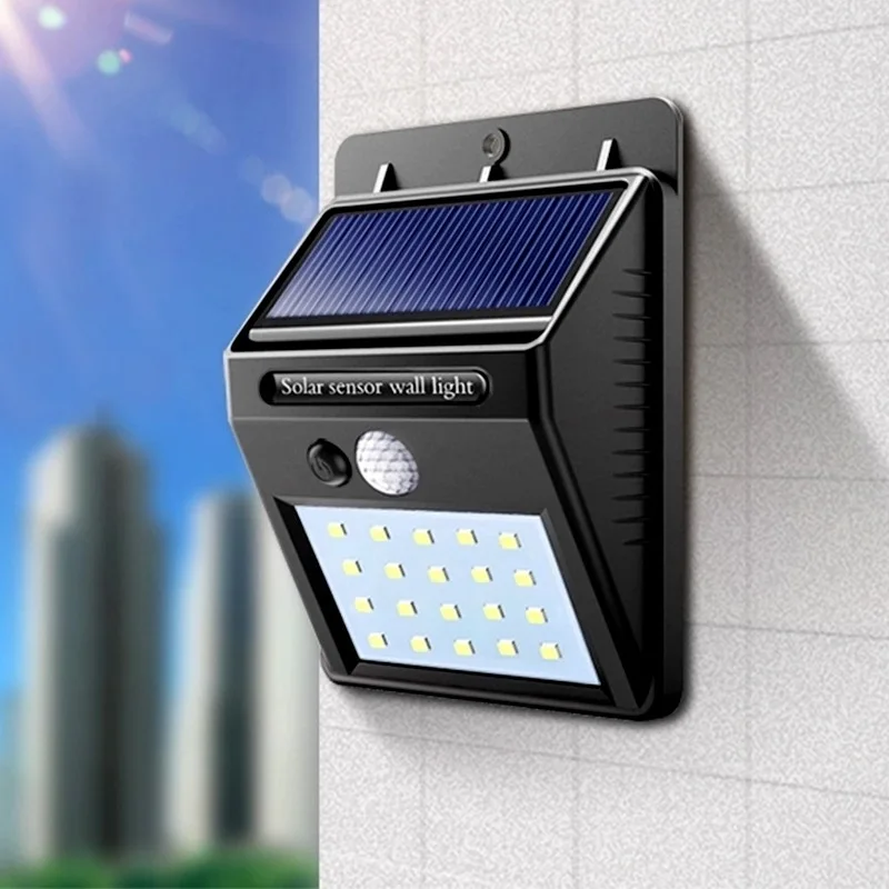

Solar Outdoor Wall Lights Waterproof Lighting With Motion Sensor Solar Powered Lamp Powerful 20 30 Led Spotlights For Garden