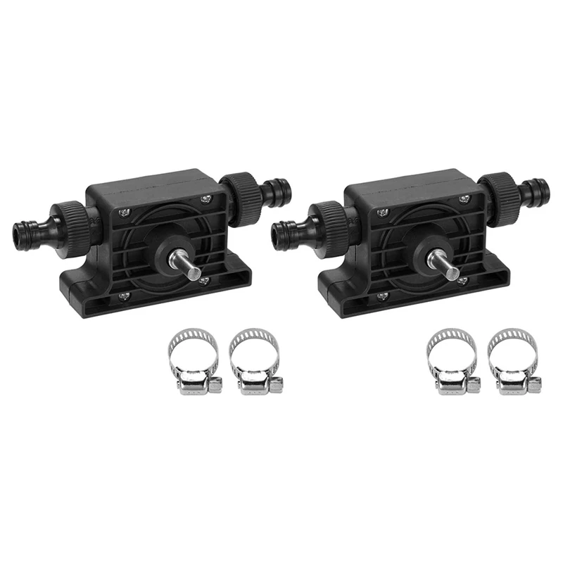 

2Sets Drilling Machine Self-Priming Transfer Pump Liquid Drilling Pump Oil Water
