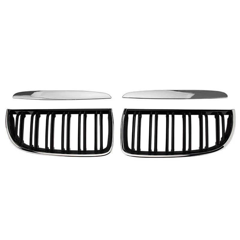 Фото Гальваническая решетка Racing Grill Глянцевая черная решетка переднего бампера автомобиля для BMW E90 E91 3 серии 323I 328I 335I 330I 325I 05-08 №3