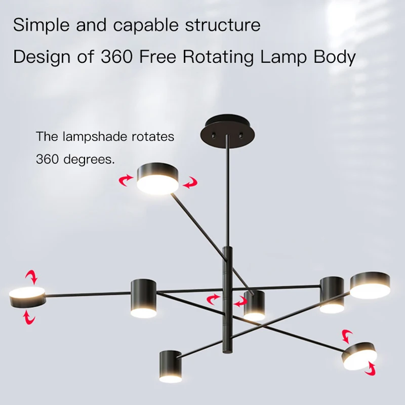 Современная Люстра для гостиной Потолочный подвесной светильник спальни кухни