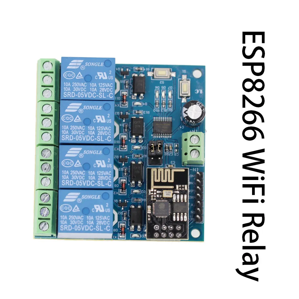 DC 12V ESP8266 ESP-01 4 WiFi реле канала модуль для IOT Smart Home Phone APP Controller