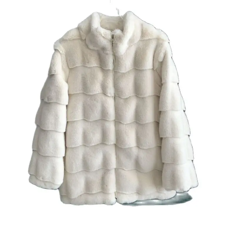 

Autumn And Winter Models Lined With Cotton Fur Coat Imitation Mink Hair Korean Version Small Fragrance Wearing Extrathick Coat