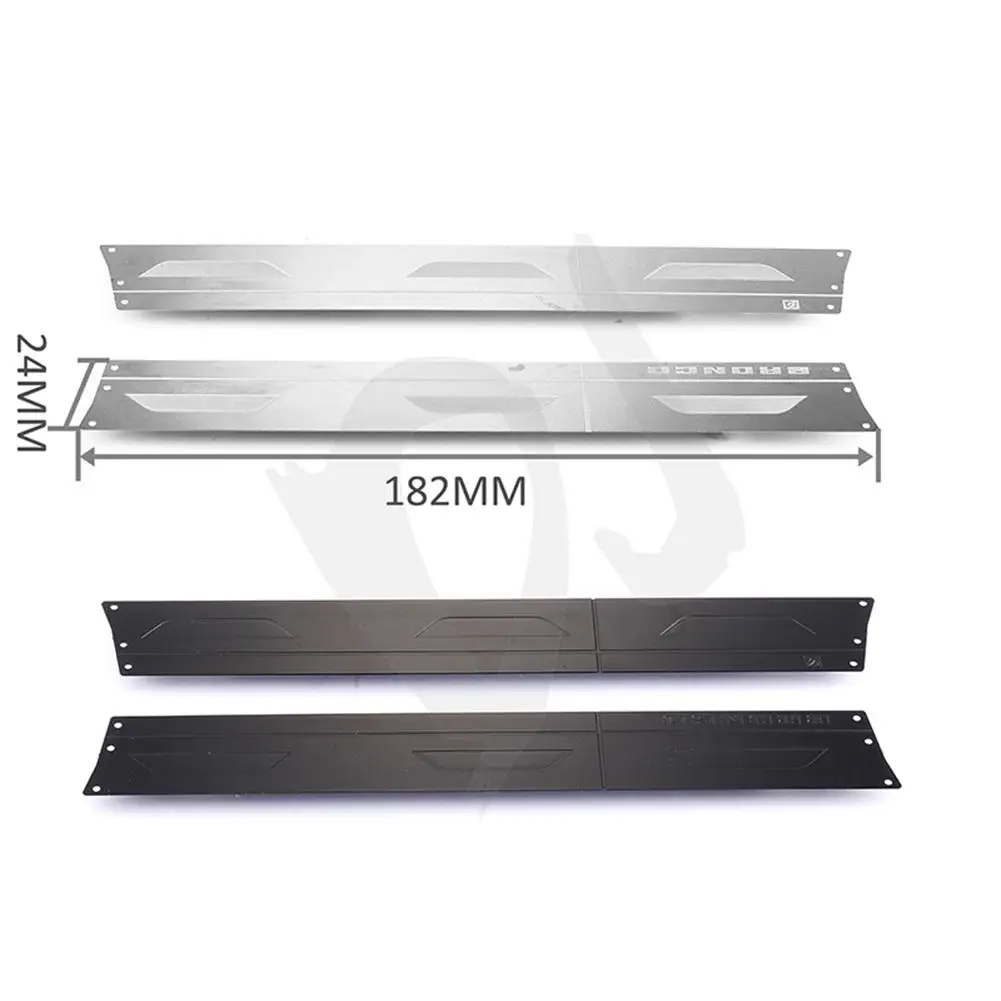 

Anti-scratch Plate Stainless Steel Side Skirt Decoration Compatible For Trx-4 Trx4 Ford Bronco Remote Control Toys Accessories