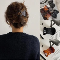 vintage coffee black hairpins acrylic hair clips ponytail clips hairstyle barrettes duckbill clip headwear hair accessories