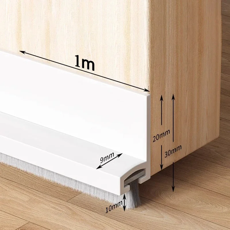 

Дверной уплотнитель, ограничитель сквозняков с щеткой, уменьшает шум, резиновый дверной блокатор, защита от насекомых, пыленепроницаемые, звукоизоляционные уплотнительные ленты