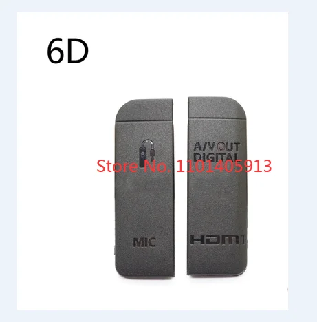 Резиновая Нижняя крышка для камеры Canon EOS 6D, 1 комплект, USB/HDMI-совместимая с DC IN/VIDEO OUT