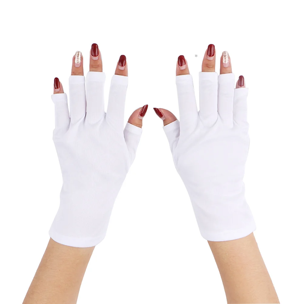 

1 Pair Nail Anti UV Glove Short UV and Sunblock Protection Shield Workout for Summer Outdoor Gym gloves