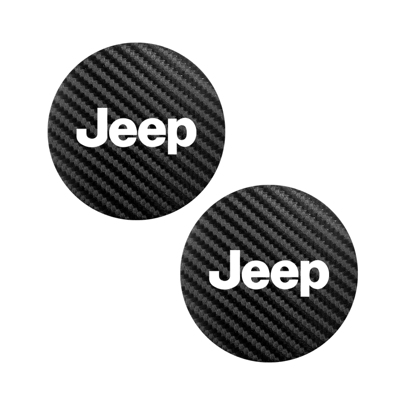 

Для Jeep Renegade Wrangler JL JK Gladiator Grand Cherokee Compass Patriot 2 шт. автомобильная подставка для чашки с водой, нескользящий коврик, аксессуары