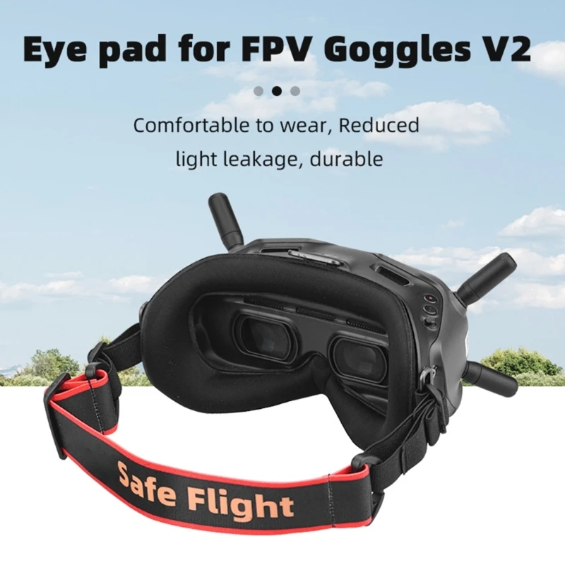 

Накладки для глаз для очков 2 Мягкая маска для лица для очков V2 FPV авиационные очки