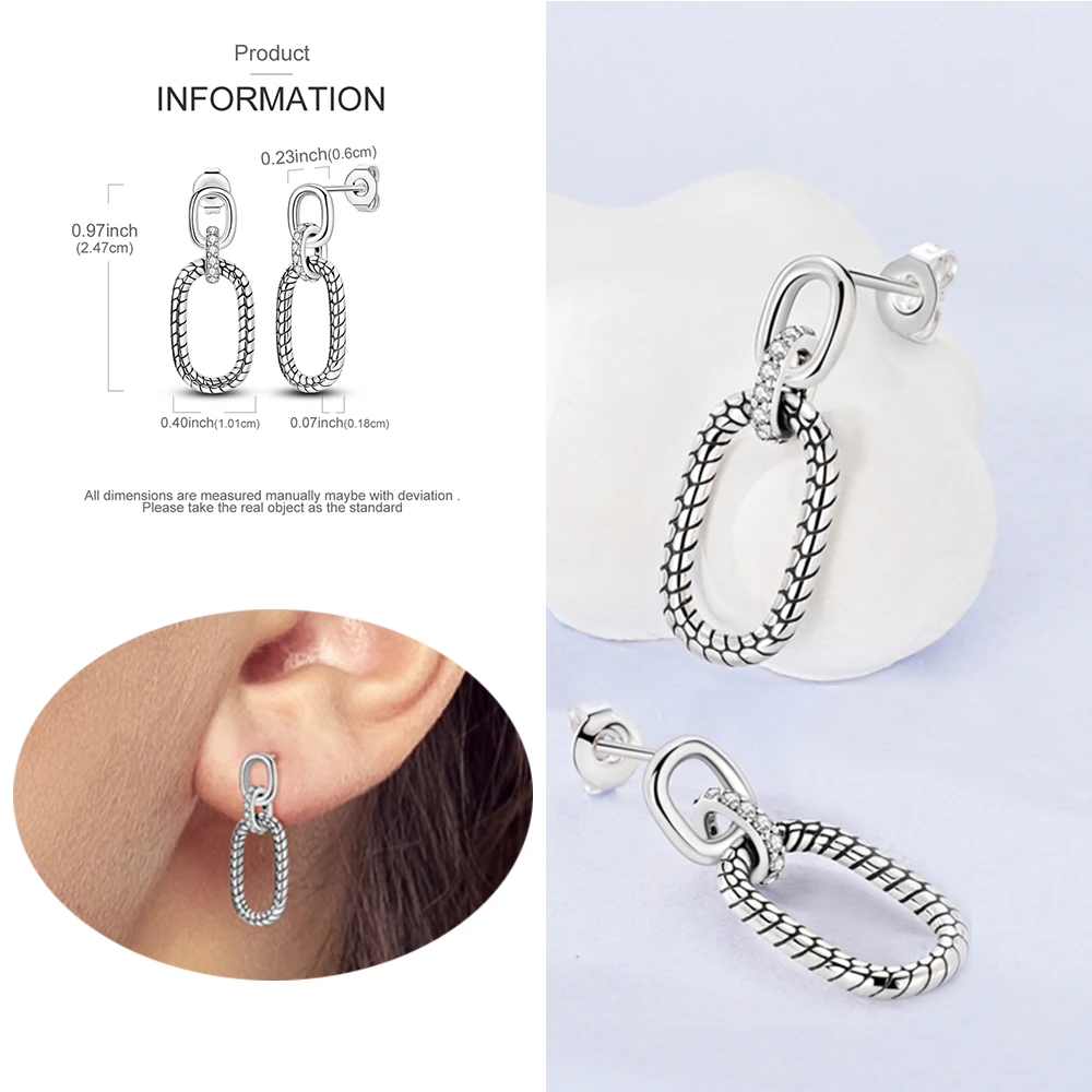 Серьги-подвески в ретро стиле