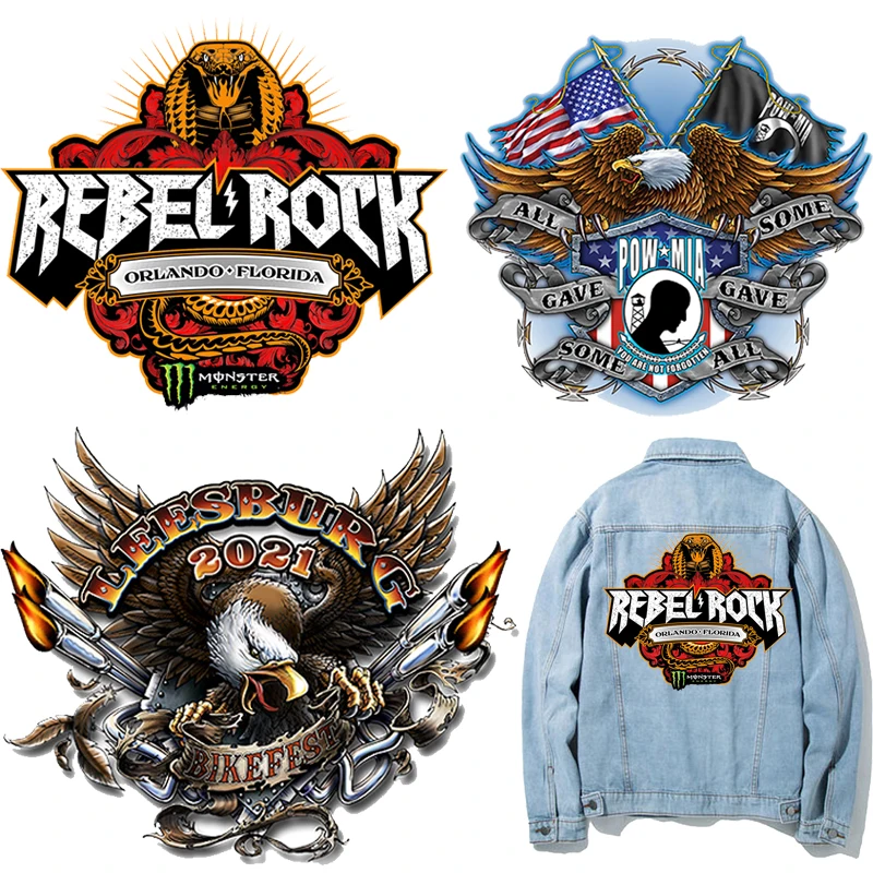 Нашивки с коброй флагом орла термоклейкие наклейки на одежду для одежды | Дом и