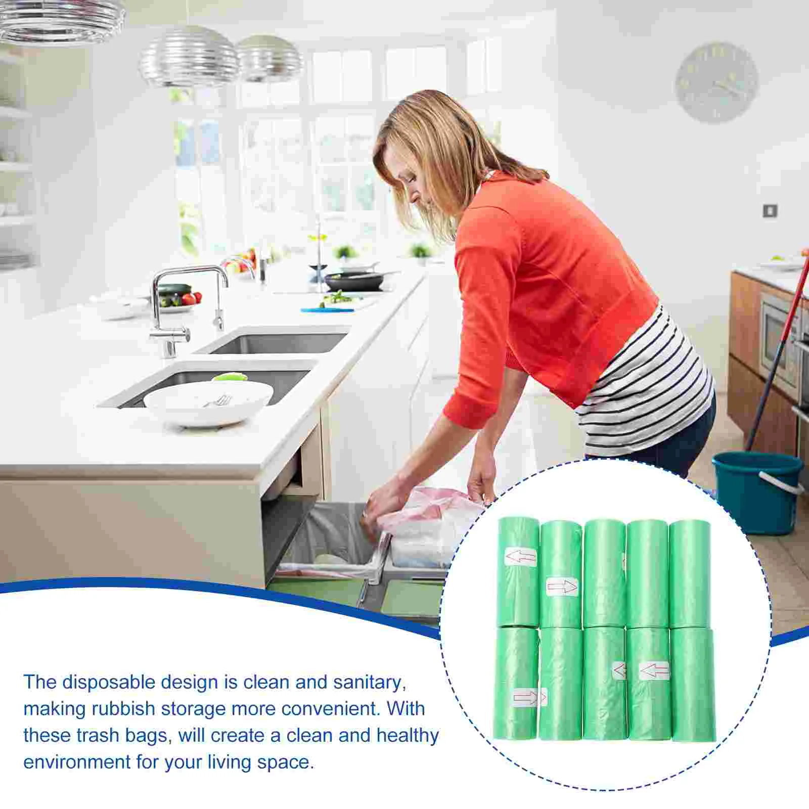 10-рулонный мешок для мусора подушечки щенков мешки детские подгузники хранения