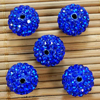 AAAAA+Quality Loose Rhinestones 2holes Clay through hole Shamballa Beads For Bracelet Pendant Jewelry Accessories DIY