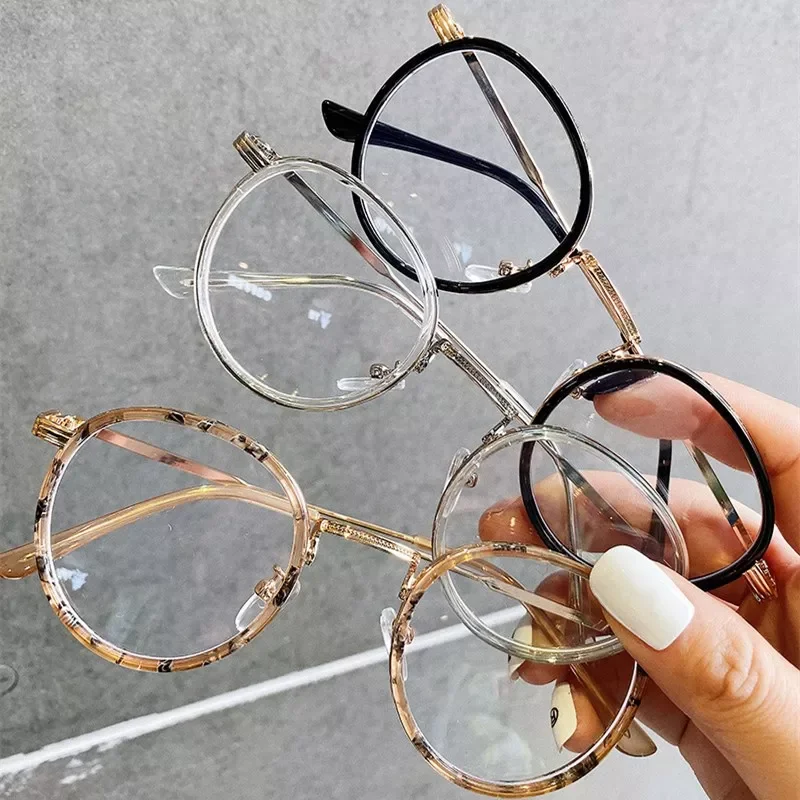 

Новинка, очки с защитой от сисветильник в круглой оправе, оптические очки, очки в стиле ретро, очки для студентов, офиса, дома