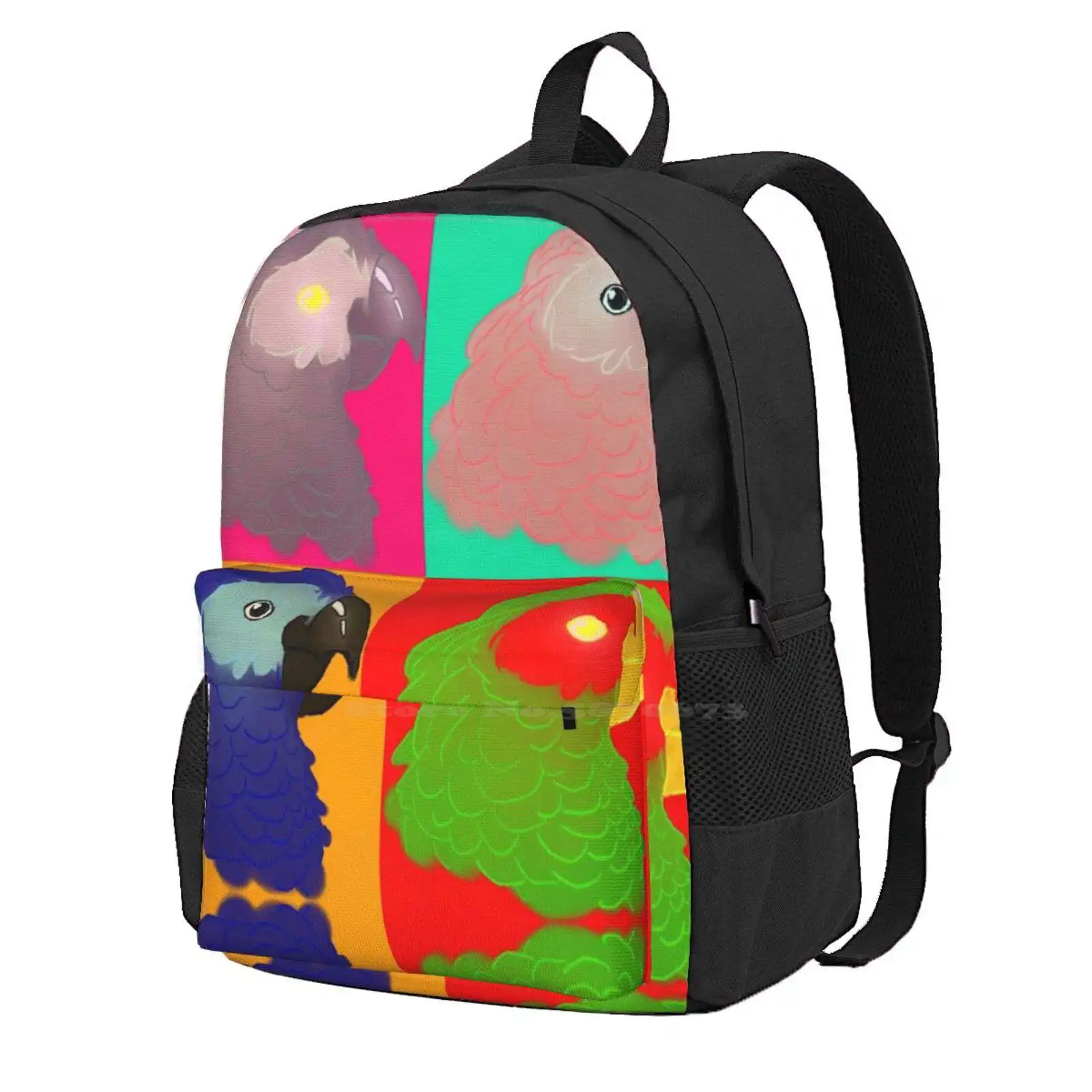 

Новые поступления, серые попугаи в стиле поп-арт, унисекс сумки, цвет: зеленый, попугай, ара, Габон, серые цвета, поп-арт, розовый