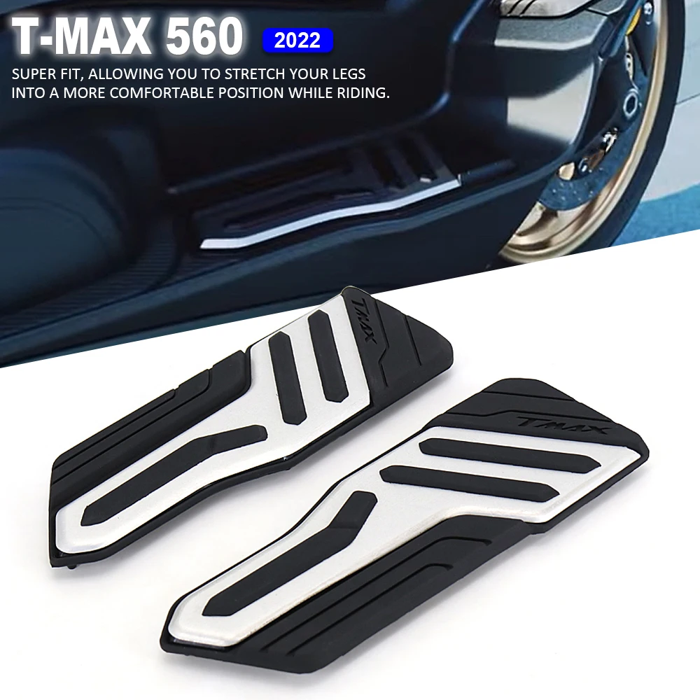 New Motorcycle Passenger Footboard Steps Foot Pegs Plate Pad covers For YAMAHA TMAX560 TMAX 560 T-MAX 560 2022