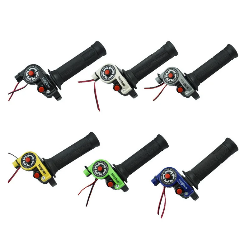 

Аксессуары для мотоциклистов, ускоритель движения внедорожников, цветная крышка руля, большая дроссельная заслонка, прямая масляная насад...