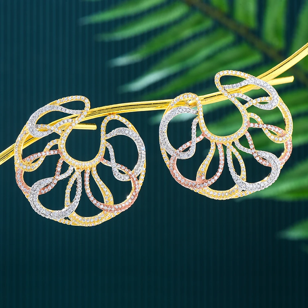 Kellybola Charm Round Earrings For Women Bridal Wedding Noble Daily Party Show Luxury Gift boucle d'oreille femme 2022