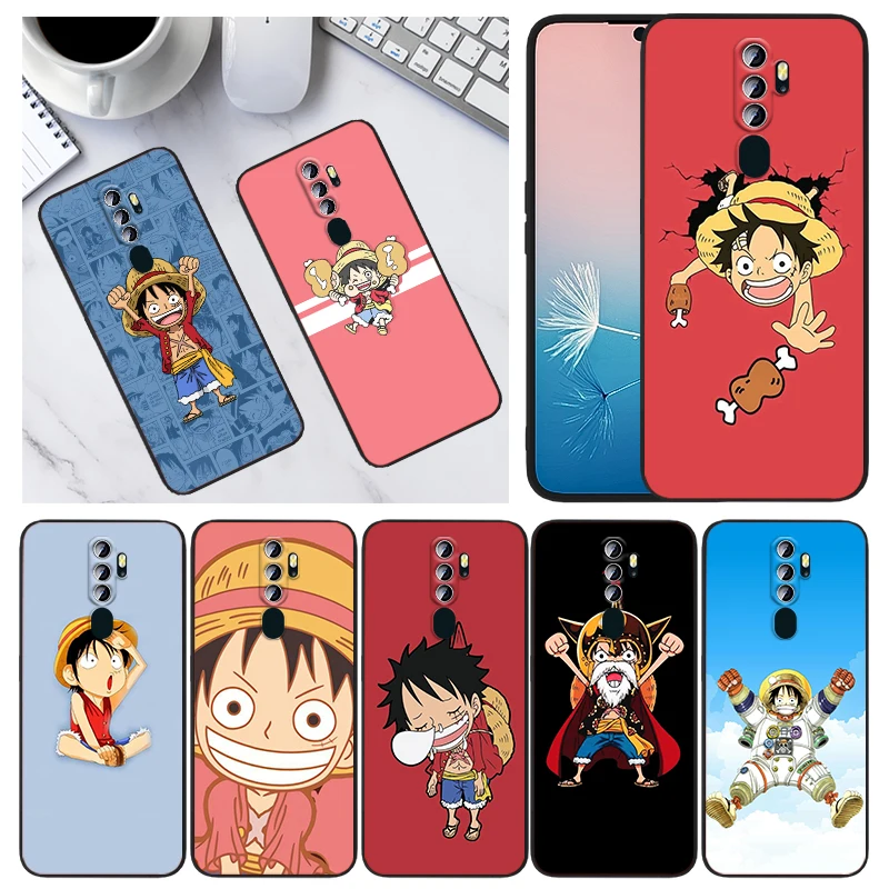 

Cartoon Anime One piece For OPPO A94 A93 A74 A73 A72 A53S A53 A55 A31 A16K A12E A1K A12 A11 A9 A5 2020 Black Phone Case Capa