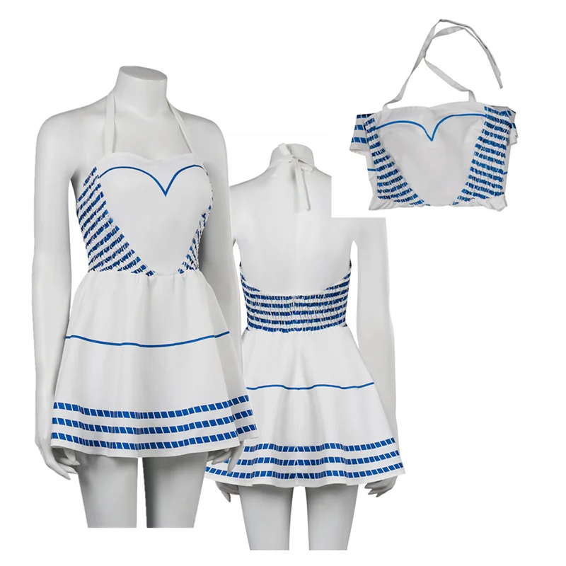 

Костюм барбюра для косплея, костюм Марго, женское платье, наряды, фантазия, Хэллоуин, карнавал, вечерние, Маскировочный костюм