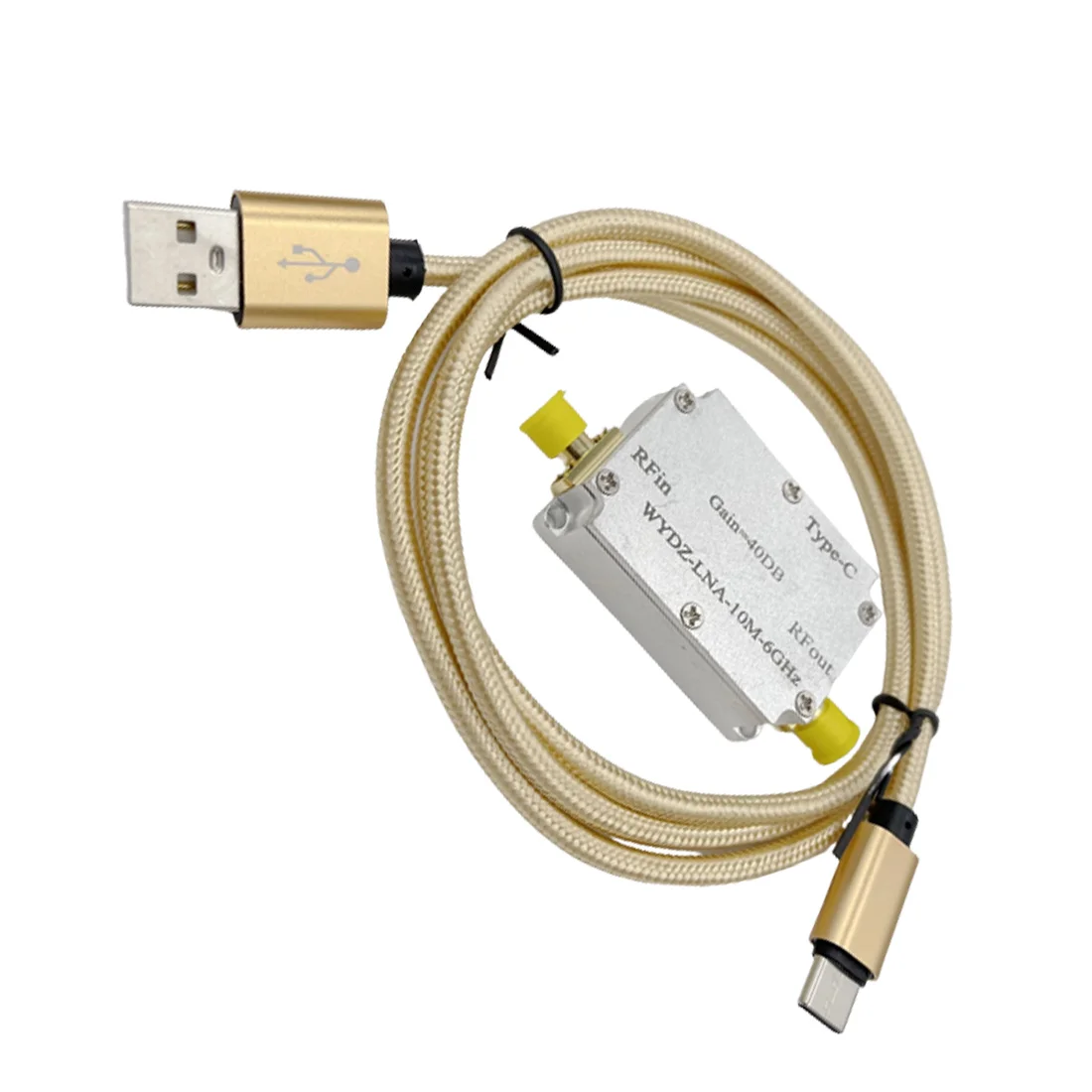 

10M-6GHz Low Noise Amplifier Gain 40DB High Flatness LNA RF Signal Driving Receiver Front End for Radio FM Radio, 40DB