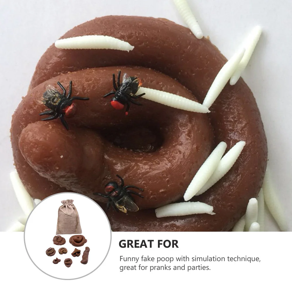 6 шт. имитация мягкого табурета розыгрыша пердеж шутка забавные какашки