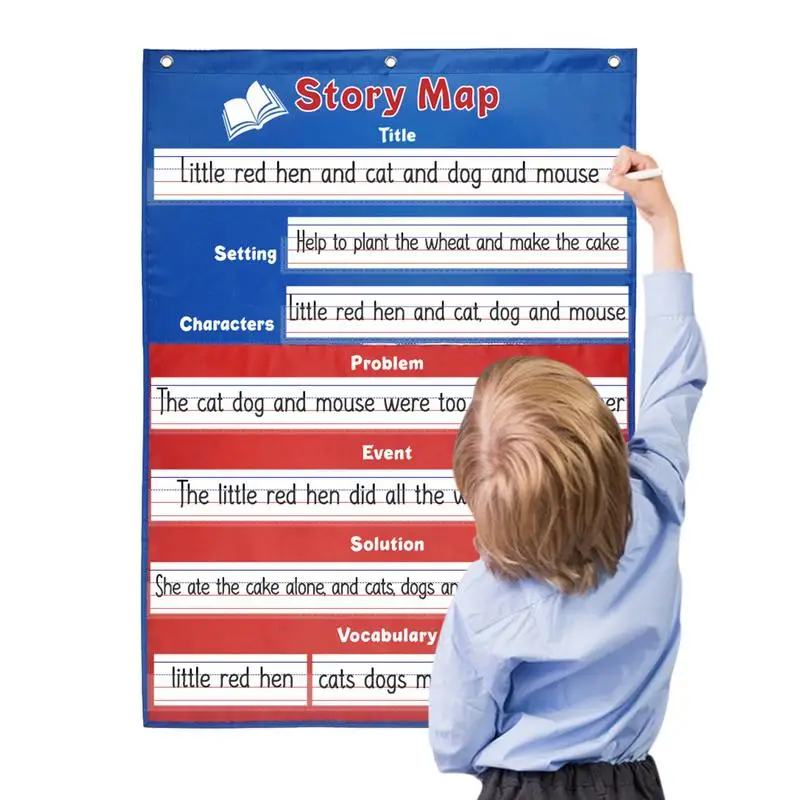 

Pocket Chart Cards Blank Pocket Chart For Teacher Lessons Classroom Or Home Use Black Standard Pocket Chart For Storytelling