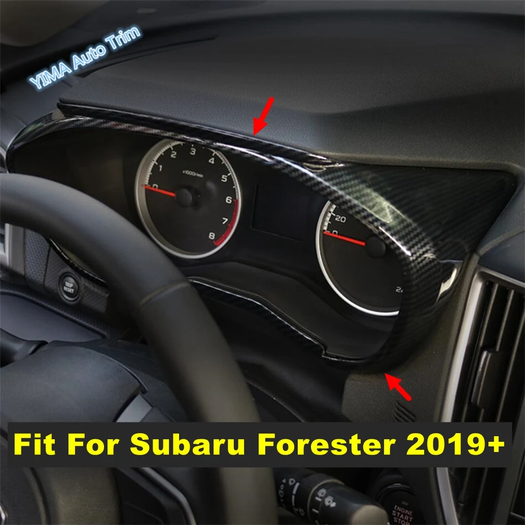 

Dashboard Instrument Panel Cover Trim Fit For Subaru Forester 2019 - 2023 ABS Matte Carbon Fiber Look Car Interior Accessories