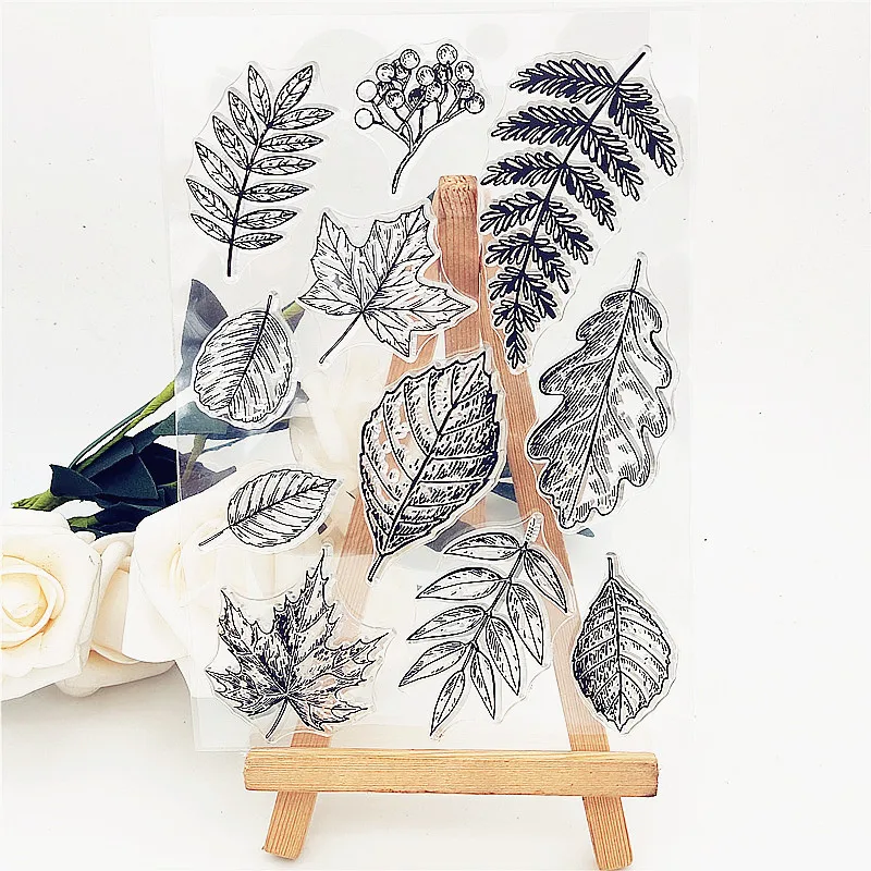 

Зеленая линия кленовый прозрачный штамп ручная учетная запись фотография фоторезиновый штамп