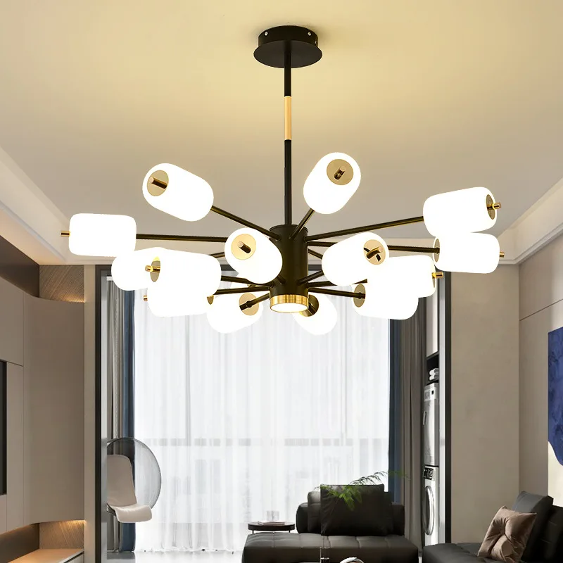 

SANDYHA Chandeliers Techo Living Room Lustres Sala De Jantar Hanglamp Suspension Luminaire Pendelleuchte Lamparas Colgantes Para