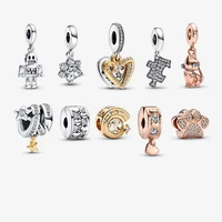 925 silver shining cat puzzle charm stars owned meniscus meteor heart bright love eternal pendant clip galaxy shining paw print